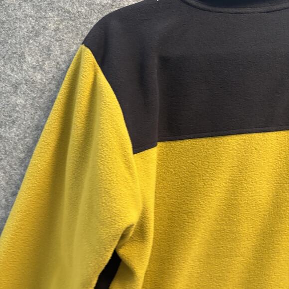 The North Face Jacket Mens Size Medium Yellow Black Full Zip Fleece Pockets - Picture 9 of 14